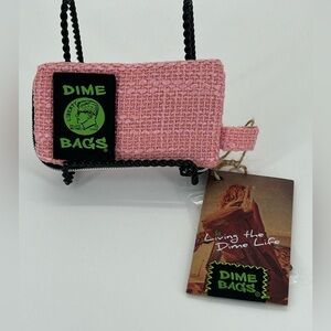 5” PINK Padded Pouch from Dime Bags NWT